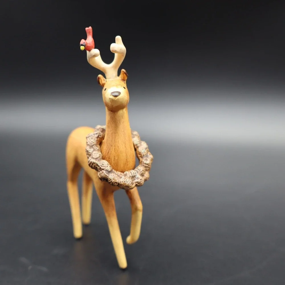 2007 Exclusive Hallmark Peaceful Animals VIP Gift Keepsake Ornament Deer & Bird